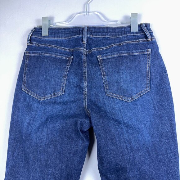 NYDJ Margot Girlfriend Jeans Womens Size 8P Lift Tuck Technology Mid Rise Blue - Picture 4 of 13